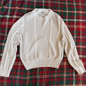 Margaret O'Leary Cream Cable Knit Sweater